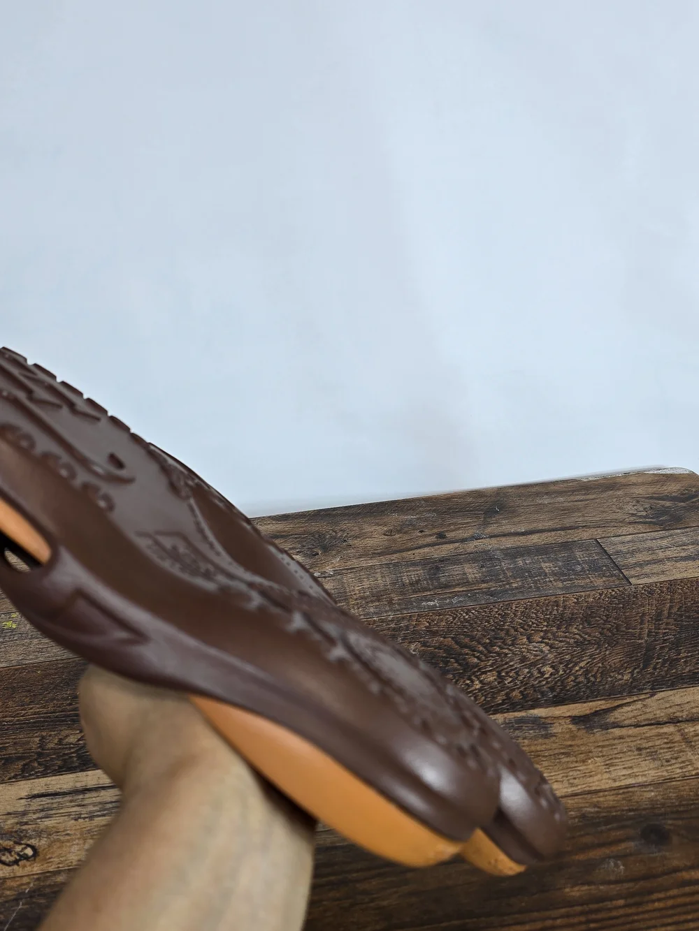 Men's Brown Slip On Men’s Flip Flop Sandals Size 8